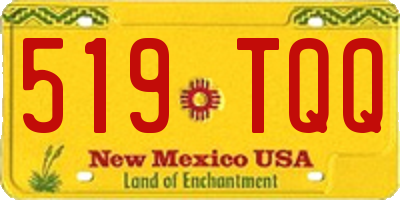NM license plate 519TQQ
