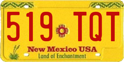 NM license plate 519TQT