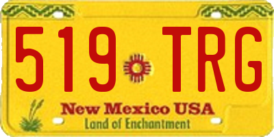 NM license plate 519TRG