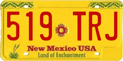 NM license plate 519TRJ