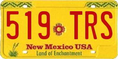 NM license plate 519TRS
