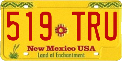 NM license plate 519TRU