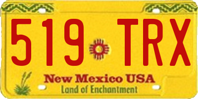 NM license plate 519TRX