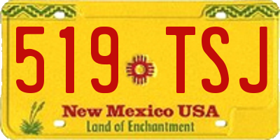 NM license plate 519TSJ