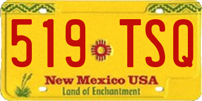 NM license plate 519TSQ