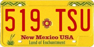 NM license plate 519TSU