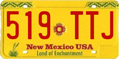 NM license plate 519TTJ