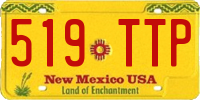 NM license plate 519TTP