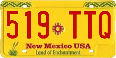 NM license plate 519TTQ