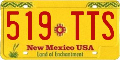 NM license plate 519TTS