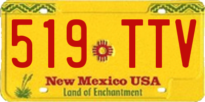 NM license plate 519TTV