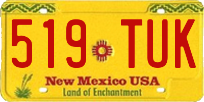 NM license plate 519TUK