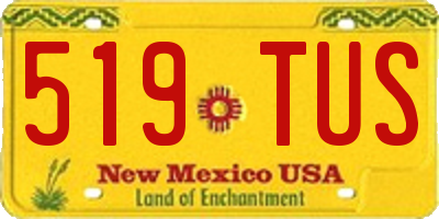 NM license plate 519TUS