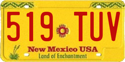 NM license plate 519TUV