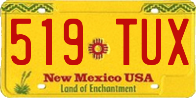 NM license plate 519TUX