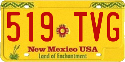 NM license plate 519TVG