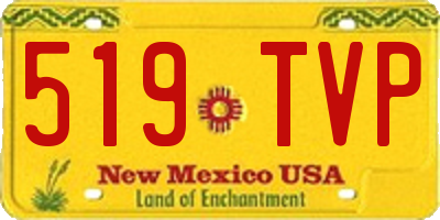 NM license plate 519TVP
