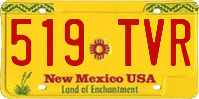 NM license plate 519TVR