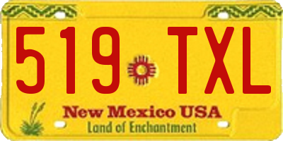 NM license plate 519TXL