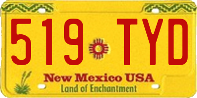 NM license plate 519TYD