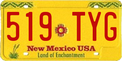 NM license plate 519TYG