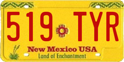 NM license plate 519TYR