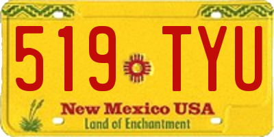 NM license plate 519TYU