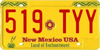 NM license plate 519TYY