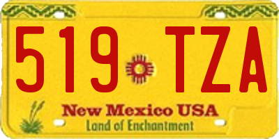 NM license plate 519TZA