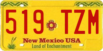 NM license plate 519TZM