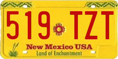 NM license plate 519TZT