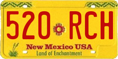 NM license plate 520RCH