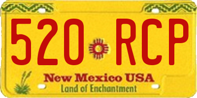NM license plate 520RCP