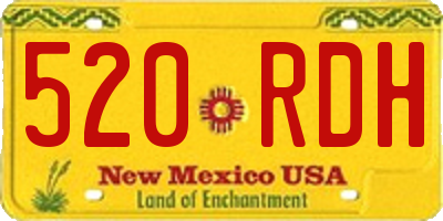 NM license plate 520RDH