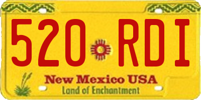 NM license plate 520RDI