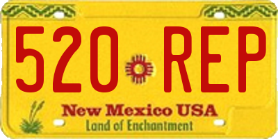 NM license plate 520REP