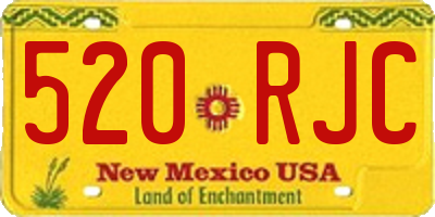 NM license plate 520RJC