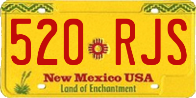 NM license plate 520RJS