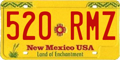 NM license plate 520RMZ