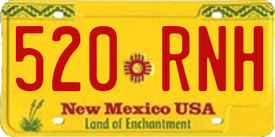 NM license plate 520RNH