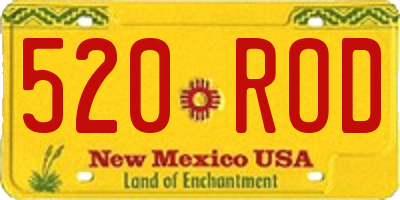 NM license plate 520ROD