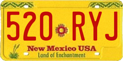 NM license plate 520RYJ