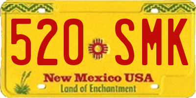 NM license plate 520SMK