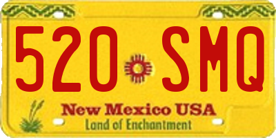 NM license plate 520SMQ