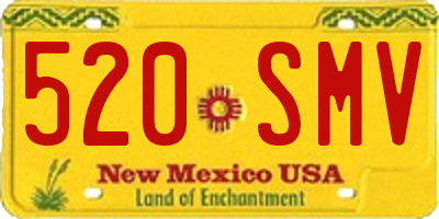NM license plate 520SMV