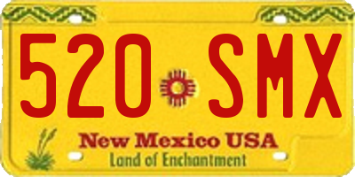 NM license plate 520SMX