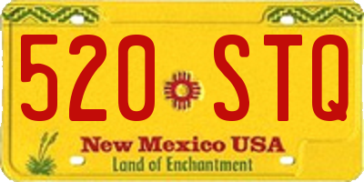NM license plate 520STQ