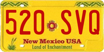 NM license plate 520SVQ