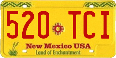 NM license plate 520TCI