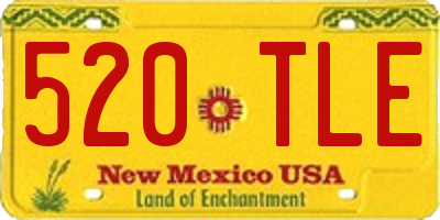 NM license plate 520TLE
